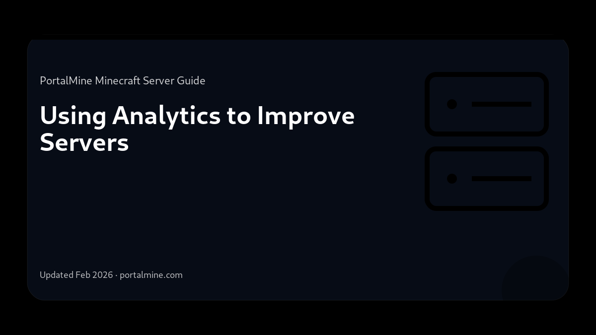 Using Analytics to Improve Servers — Cover (PortalMine guide image)