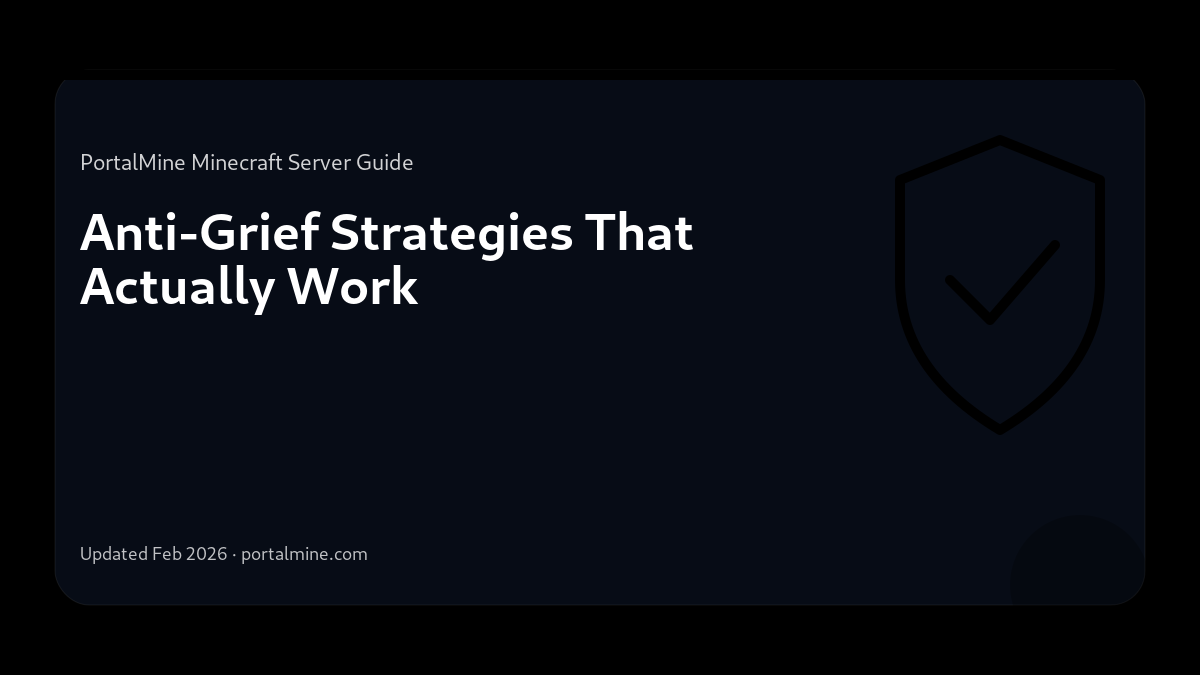 Anti‑Grief Strategies That Actually Work — Cover (PortalMine guide image)