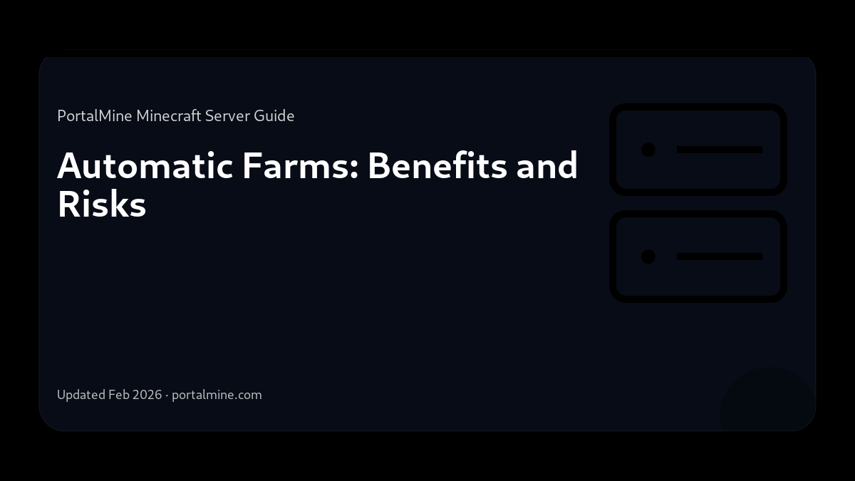 Automatic Farms: Benefits and Risks — Cover (PortalMine guide image)