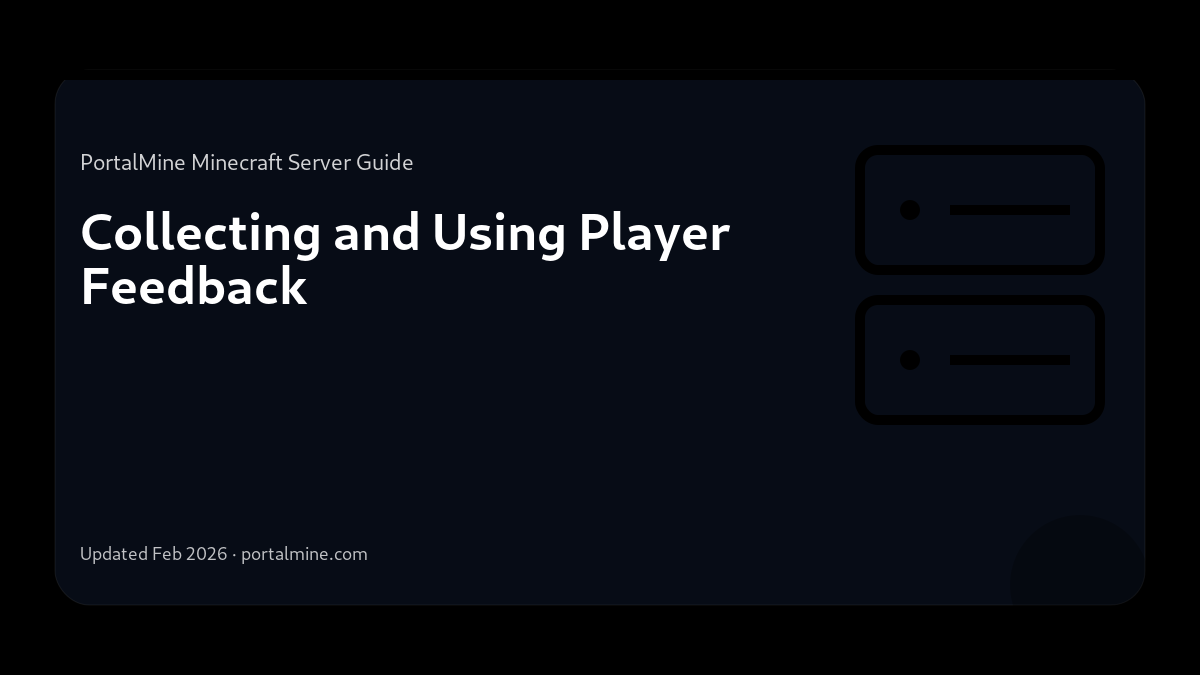 Collecting and Using Player Feedback — Cover (PortalMine guide image)