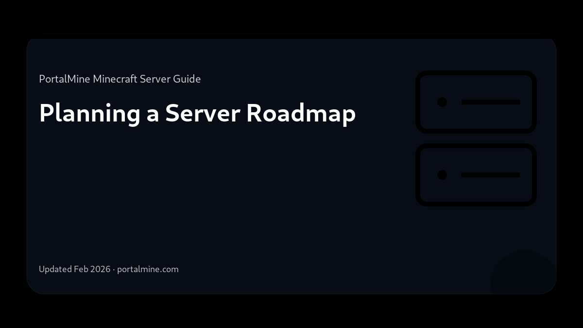 Planning a Server Roadmap — Cover (PortalMine guide image)