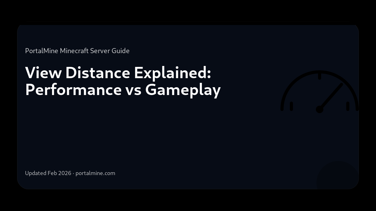 View Distance Explained: Performance vs Gameplay — Cover (PortalMine guide image)